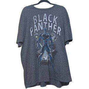 Marvel Black Panther Logo Graphic T-Shirt Cotton Polyester Blend Men's Size 3XL